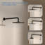 Pomme de douche à fixation murale de remplacement 16 pouces avec bras de douche à extension-103515716