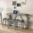 Bar Table Set With Power Outlet, Bar Table And Chairs Set, 4 Piece Dining Table Set, Industrial Breakfast Table Set, For Living Room, Dining Room, Game Room