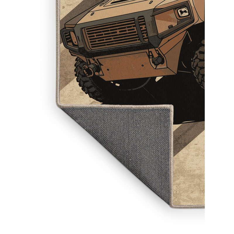 Tapis moelleux moelleux et rustique Edingworth, 8 x 10