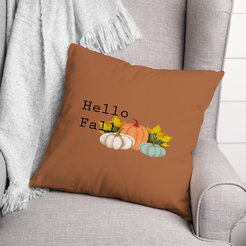 Housse de coussin Hello Fall, 20 po x 20 po
