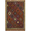 Tapis oriental en laine noué à la main de 6 pi 8 po x 9 pi 9 po Freistatt