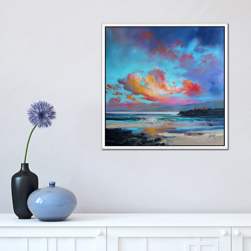 Print on Canvas, White Floater Framed, 45.72cm H x 45.72cm W x 3.81cm D