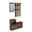 Taskın 97 cm W Hallway Set with Storage Bench and Shoe Storage-219690143