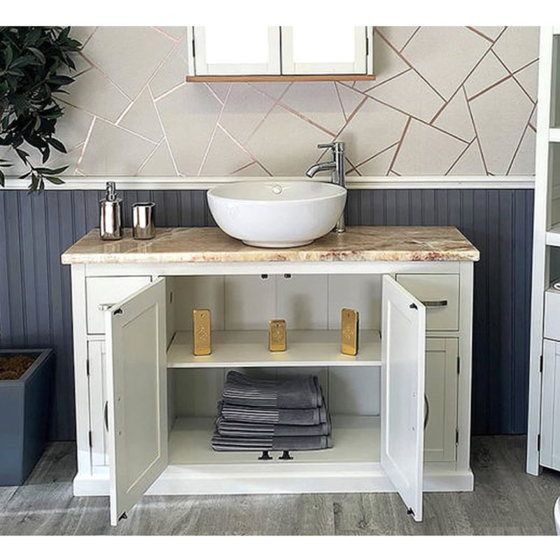 Arceneaux 1230mm Single Bathroom Vanity with Vessel Ceramic Basin