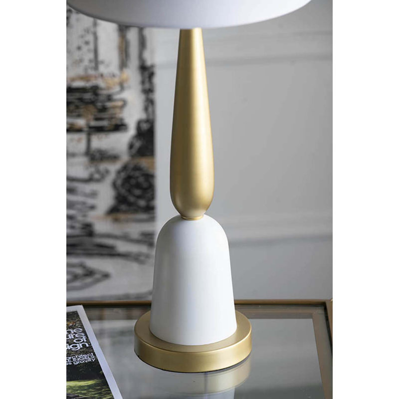 Lampe de table dorée 30,2 po