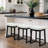 24'' Saddle Seat Counter Height Barstool with Solid Wood Frame-1481280824