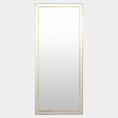 Lovely Rectangle Stainless Steel Beveled Mirror