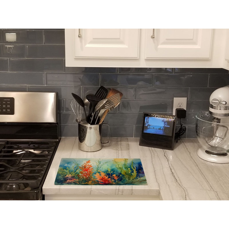 Seaweed Glass Cutting Board Large