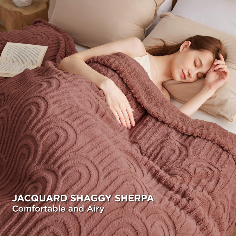 Bedsure 279gsm Super Soft Cozy Blanket For Bed&Couch GentleSoft™️, King, Dusty Pink