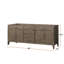 Meuble-lavabo double en chêne gris 80 po X P 22 po D-117980278