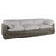 Montecito 111.25" Wide Outdoor Wicker Patio Sofa with Cushions-581575827-625000277-620272665