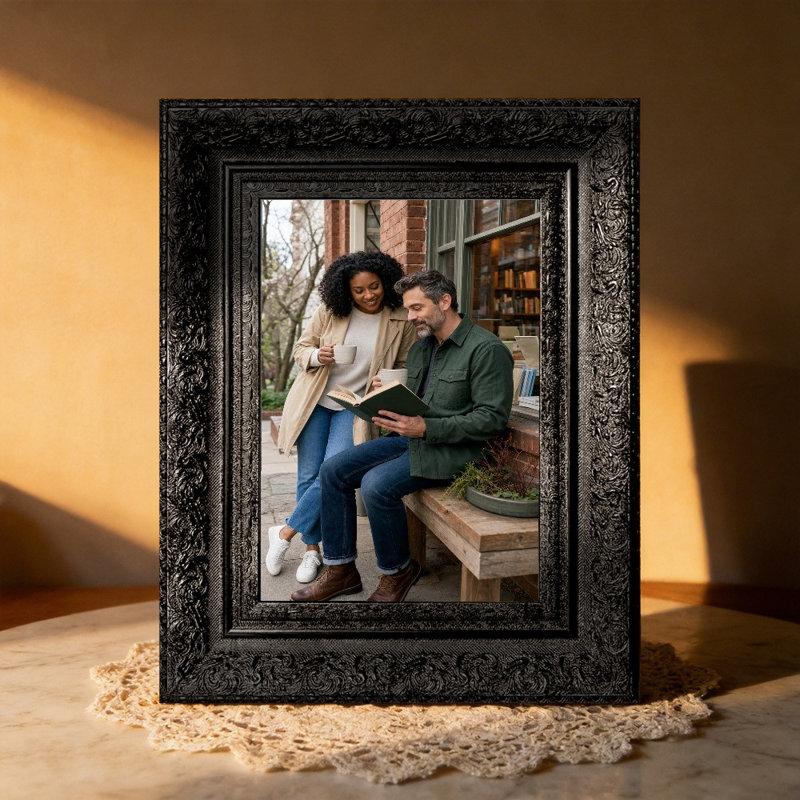 5 "x 7" cadre photo mural noir 1PC pour présentation de photos de mariage