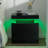 Engineered Wood Nightstand with LED Lights - Modern Small Space Solution-2046771461