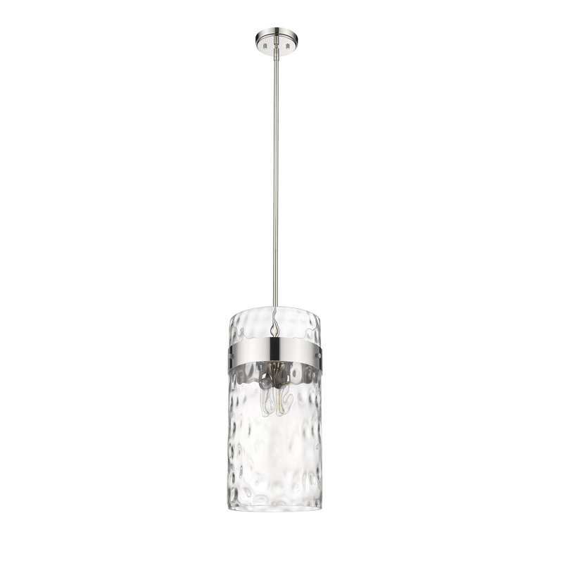Luminaire suspendu 4 lumières Aultman, Nickel poli