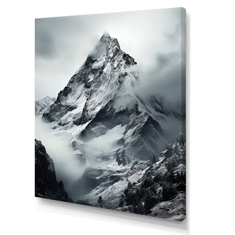 «Winters Mountains Whisper», reproduction sur toile, Toile tendue, H 32 po x l 16 po x P 1 po
