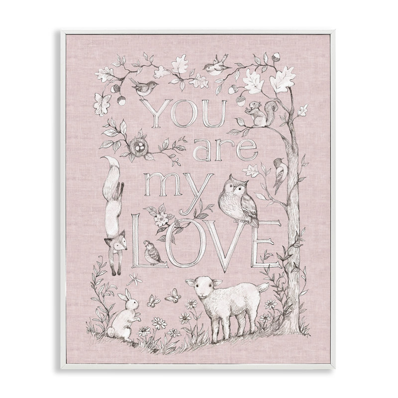 «You Are My Love», estampe numérique, design par Susan Winget, H 14 po x l 11 po, Encadrement giclée blanc côtier