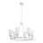 Denis 27.5" 6-Light Modern Minimalist Iron/Glass LED Chandelier