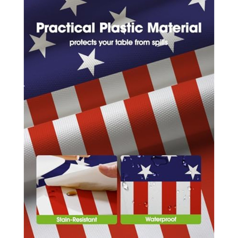 4th of July USA 250th Anniversary Tablecloth