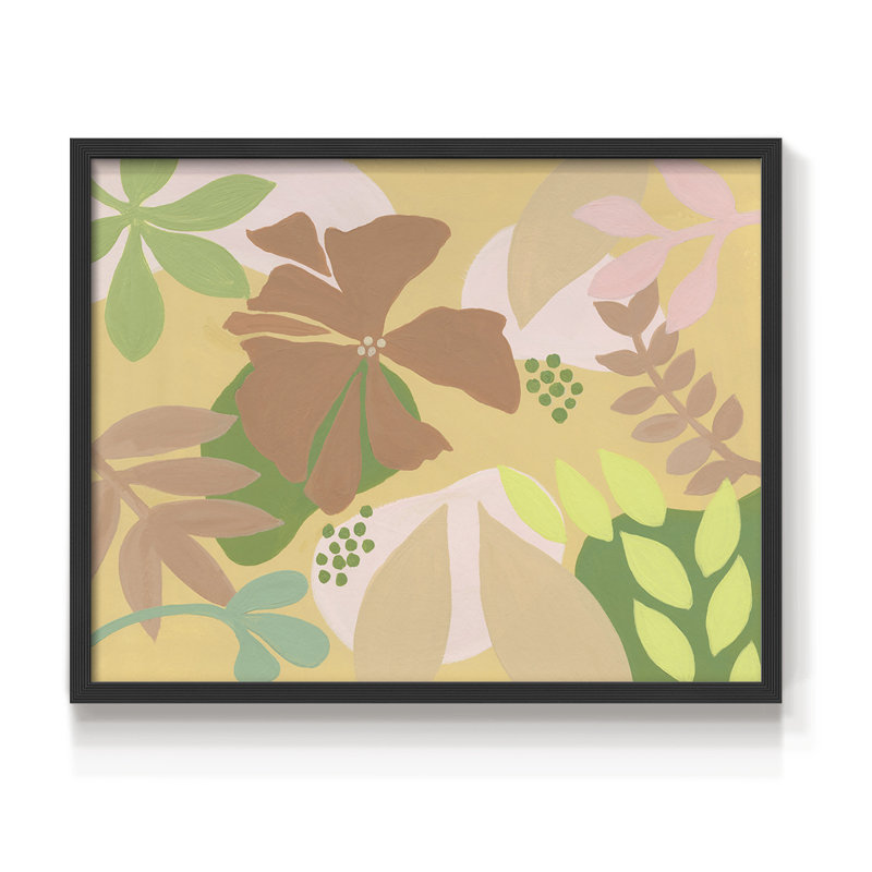 Neutral Blooms IV -Framed Print - Restickable, Black, 16" H x 20" W