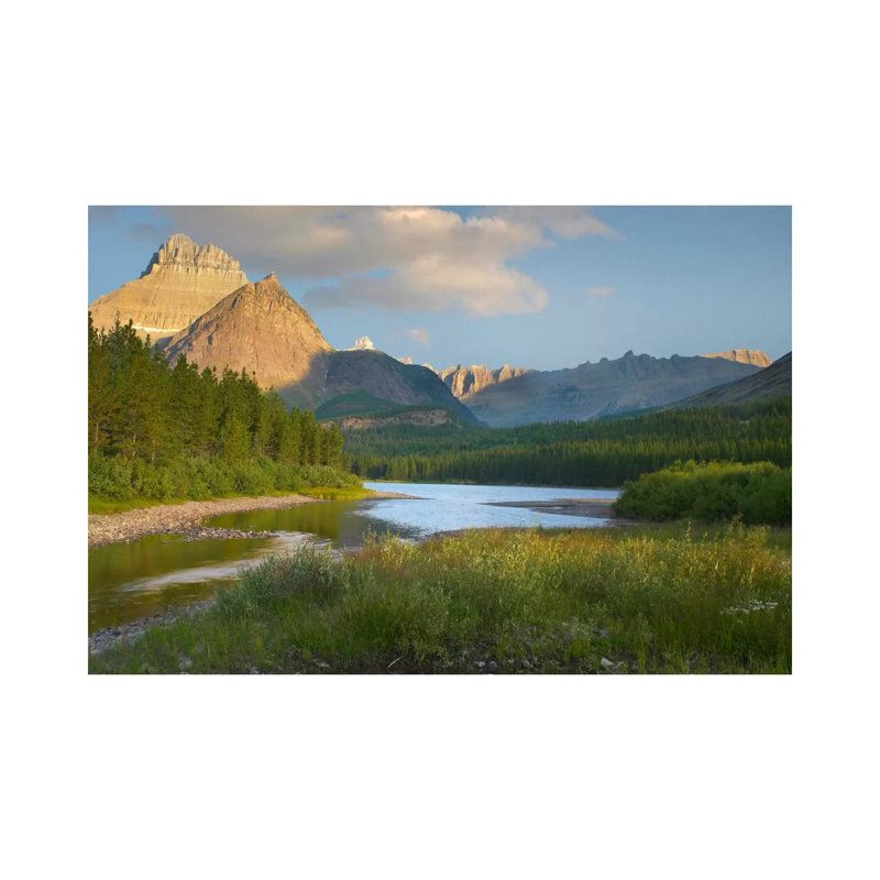 Mount Wilbur at Fishercap Lake 1 Piece Wrapped Canvas Wall Art, 20.32 cm H x 30.48 cm W