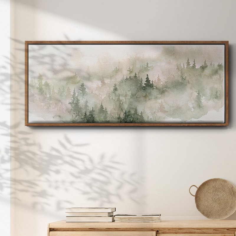 Misty Mountain Sides- Framed Canvas