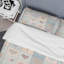 Ensemble de housse de couette à motif crème Love Patchwork-678122320