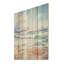 «Coastal Tranquility Horizon», art sur bois de pin naturel-1824288395
