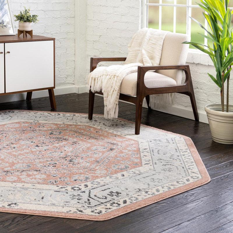 Edson Oriental Indoor Rug, Octagon 7' x 7'