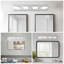 Applique murale moderne à 4 lumières pour salle de bain et miroir, design minimaliste élégant, écoénergétique, facile à installer