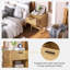 40cm W Manufactured Wood Bedside Table-272195641