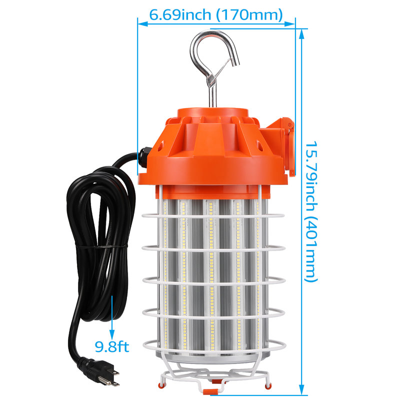 Lampe de travail DEL à DEL, imperméable 130W 17600LM, lumière du jour 5000K