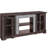 58" Modern TV Stand with 2-Door Storage, Faux Stone Media Console Cabinet, Cherry Large Entertainment Center-511807976-511807981