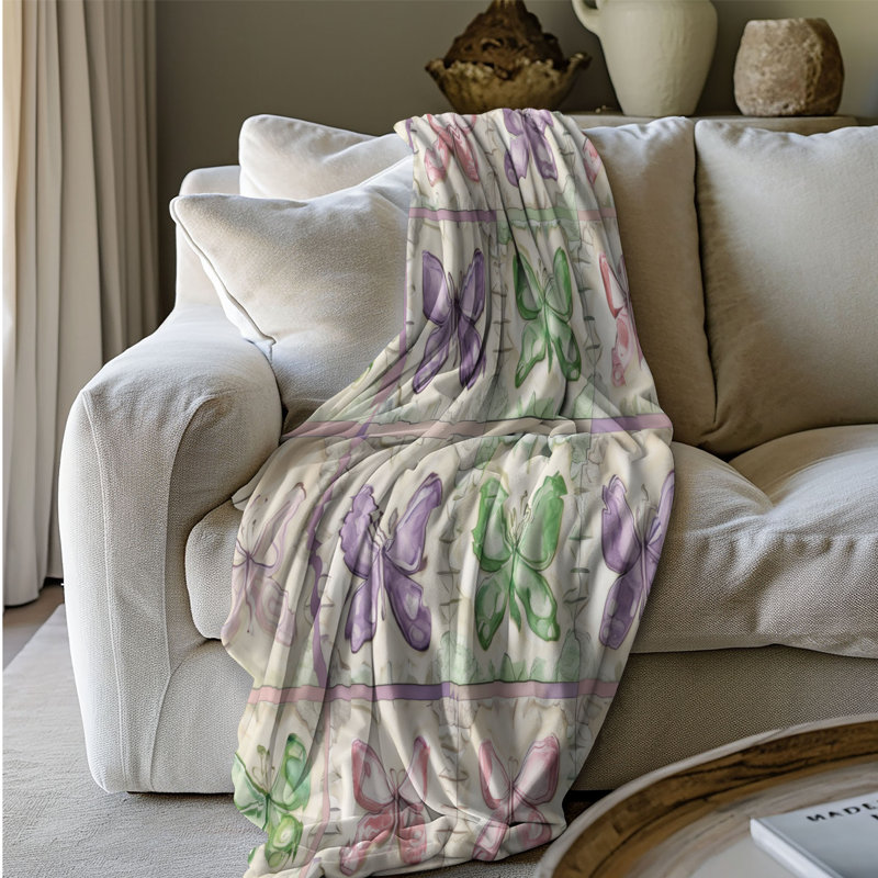 Patchwork Delight - 1 Piece Premium Blanket, Twin