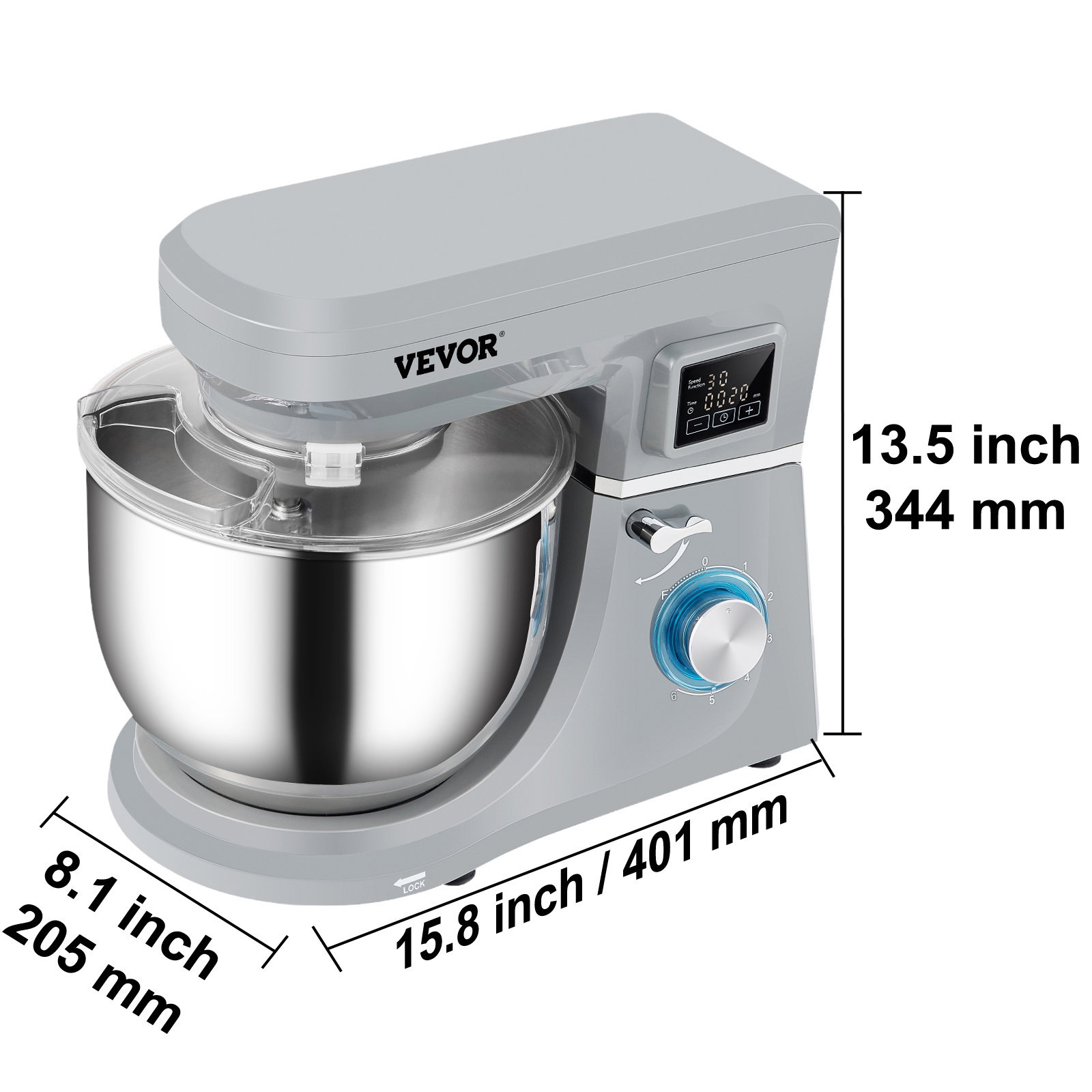 VEVOR Vevor 6 Speed 7.4 Quarts Tilt Head Stand Mixer