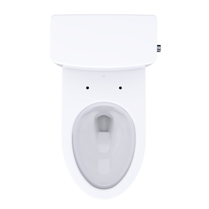 TOTO Glaston 1G Two-Piece Elongated 1.0 GPF Universal Height Toilet with Right-Hand Trip Lever and CEFIONTECT, Cotton White - CST472CUFRG#01