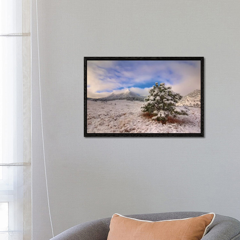 The Magical Flatirons by Bill Sherrell - Gallery-Wrapped Canvas Giclée on Canvas, Black Framed, 66.04 cm H x 45.72 cm W
