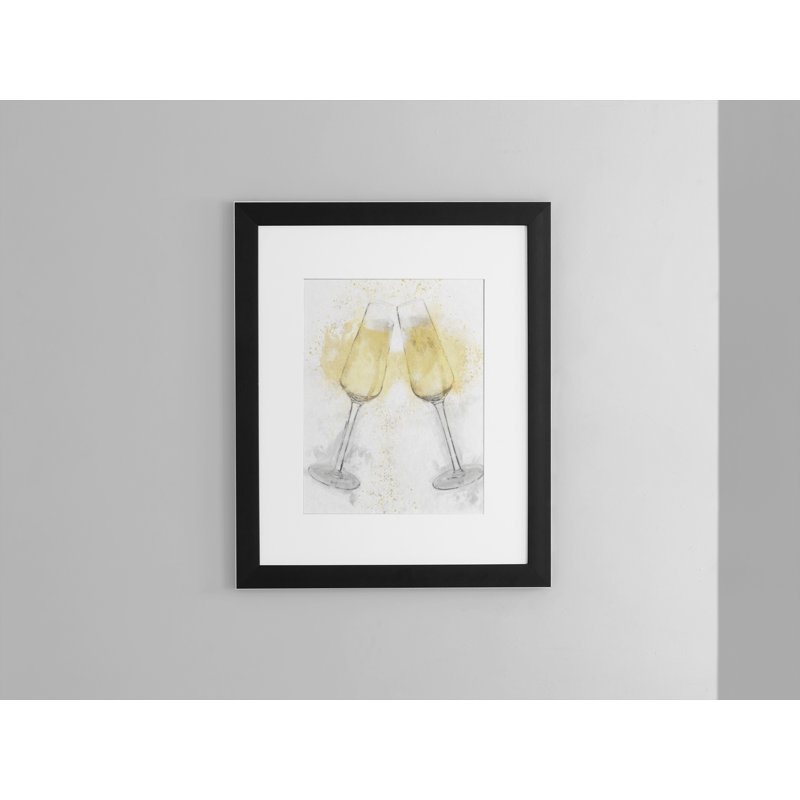Champage Flutes - Single Picture Frame Print