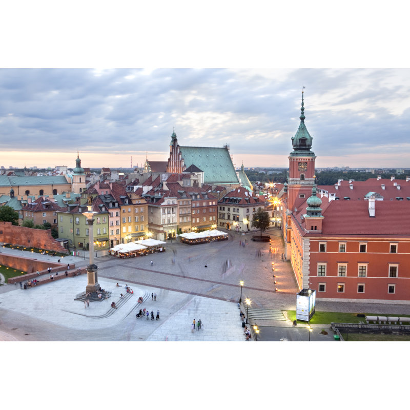 Royal Castle Square. Poland by Mittoo - Wrapped Canvas Print, 81cm H x 122cm W