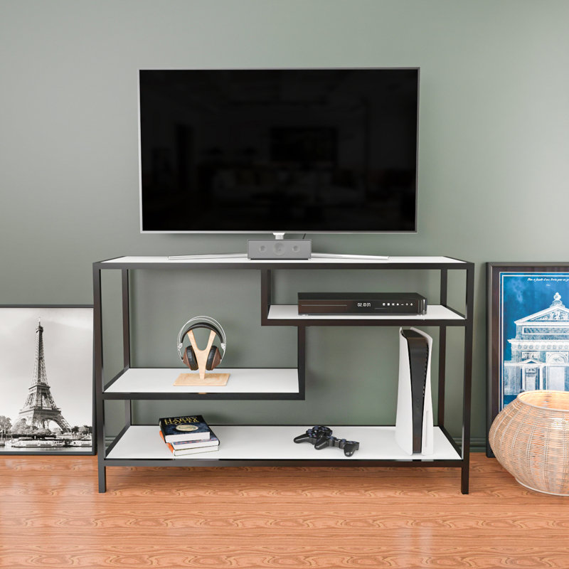 Tolleson TV Stand for TVs up to 55", Black/White
