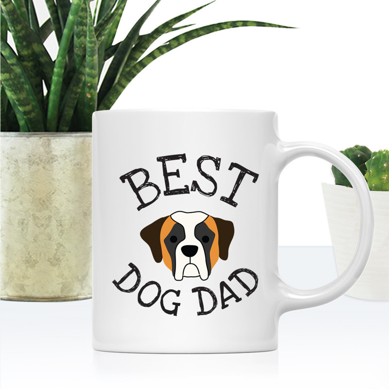 Tasse à café Best Dog Dad, Saint-Bernard