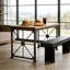 Banc robuste de conception triangulaire, 11,56 pouces de large, pour la cuisine et la salle à manger