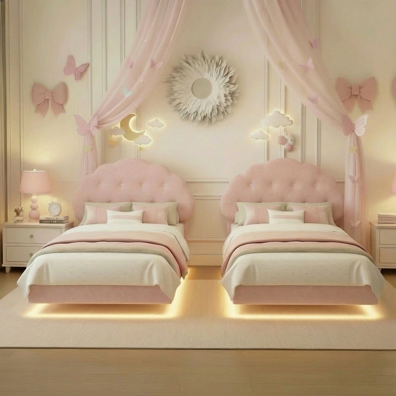 Lit princesse Cookie, Rose, Lit simple