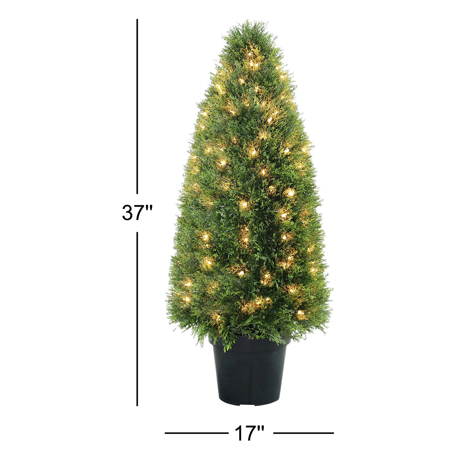Moss Topiary in Pot, 36" H x 17" W x 17" D