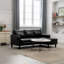 Canapé-lit et chaise longue réversible en similicuir Margretha-509990635