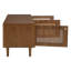 Meuble télé 71 po Mid-Century Rattan Modern