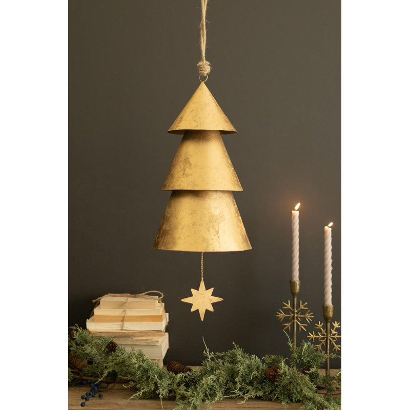 ARBRE DE GÉANT ANTIQUE GÉANT AVEC CLOCHE EN VELOURS
