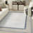 Leuchte Grey Navy Modern Indoor Rug-1162090242