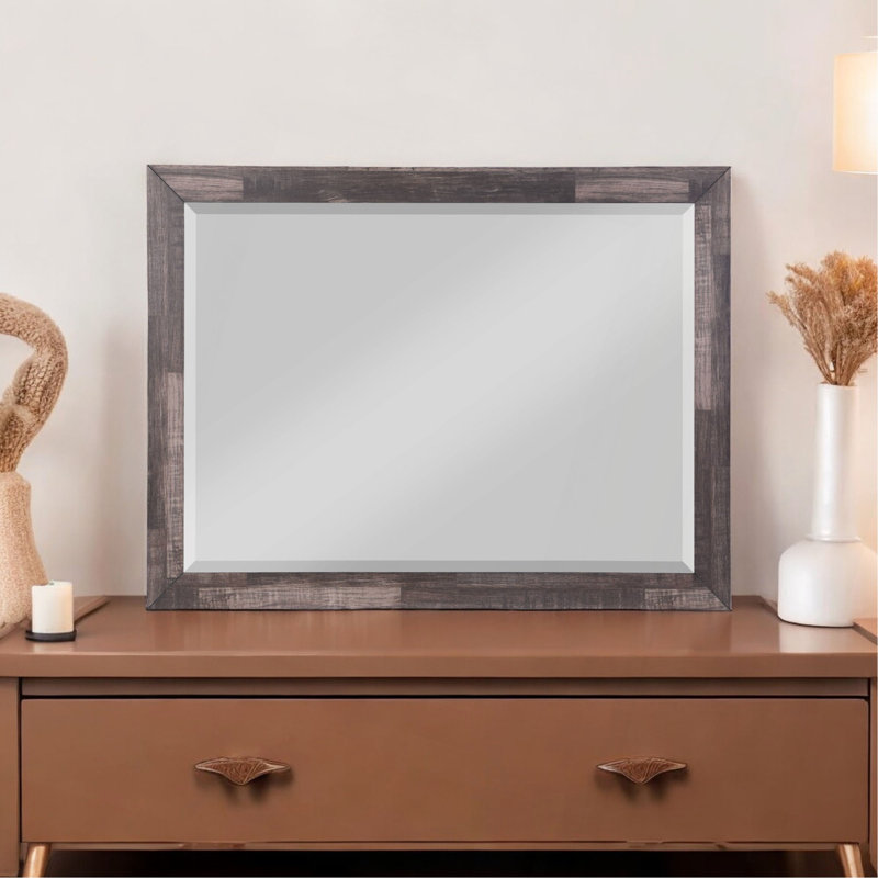Dark Cherry Finish Mirror