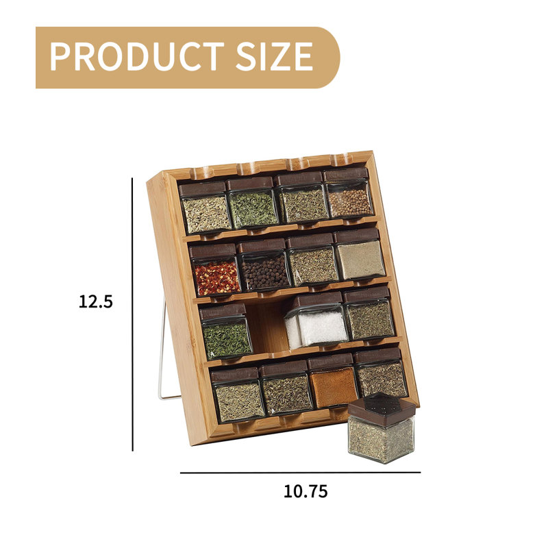 Bamboo 3-In-1 Spice Organizer