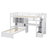 Karanfila Twin Over Twin Loft Bed With Built-In Desk And Staircase, With Storage Compartments And Shelves-1643020733